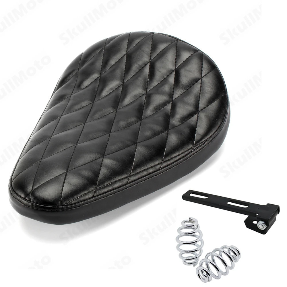 Fundas asiento para motocicleta Harley, Yamaha, Chopper, Bobber, personalizadas, color negro, para conductor individual, funda de asiento Universal para Motocross| | - AliExpress