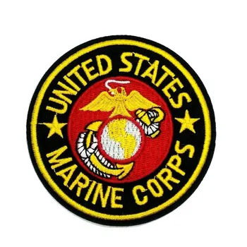 

3" UNITED STATES MARINE CORPS MILITARY - PATRIOTIC - DUTY-Iron On Patch
