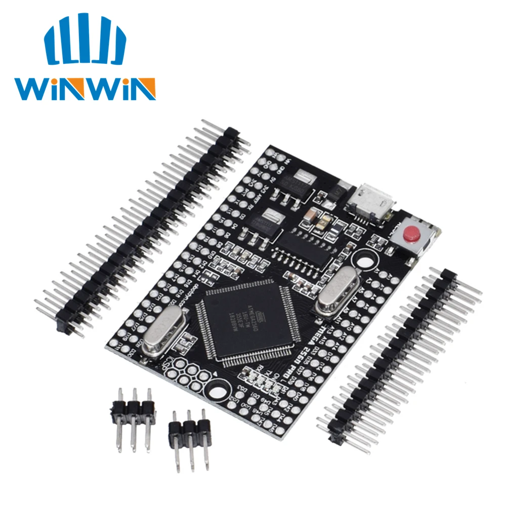 Мега 2560 PRO встраивание CH340G/ATMEGA2560 16AU чип с штыревыми соединителями совместим Arduino