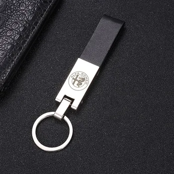 

Car Styling Fashoin 3D Metal Car Key Ring Keychain Key Holder Logo For alfa romeo 159 147 156 giulietta 147 159 mito