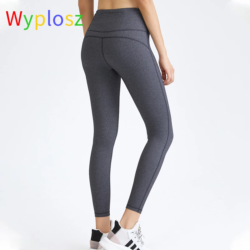 

Wyplose Women Sports Pants High Waist Lightweight Breathable Back Zipper Pocket Fitness Yoga Leggings Athletic Gym Running Cloth