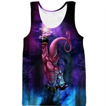 AliExpress Весна и лето стиль мужской Без Рукавов аниме мультфильм 3D Печатный Повседневный жилет поперечная граница мужская одежда оптом