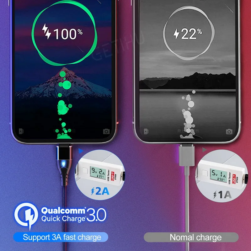 Магнитный кабель для iphone/Micro USB/Type C 2 м|Кабели мобильных телефонов| |