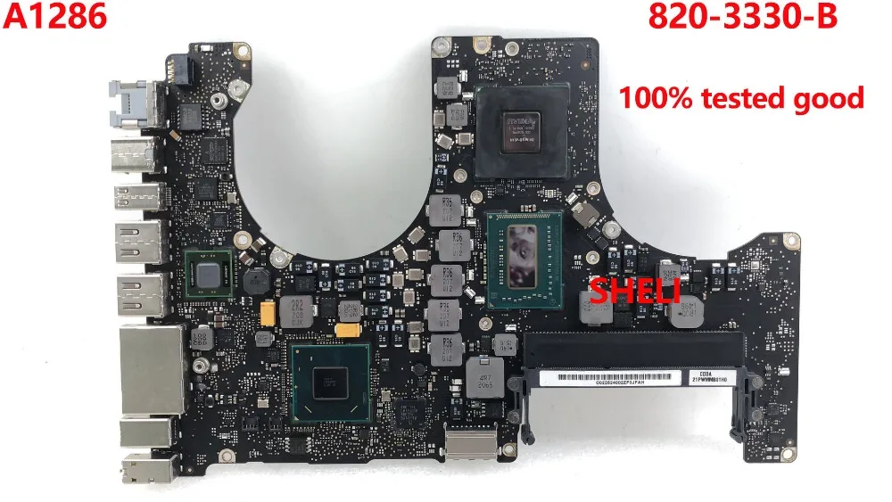 Для MacBook pro A1286 820-3330-B 2012 с SR0MM Core i7-3720QM i7 3720QM процессор 2,6 ГГц Материнская плата для ноутбуков ПК материнская плата HM77
