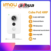 Dahua imou cubo poe câmera ip 4mp pir detecção de interface de alarme externo detecção de som em dois sentidos falar câmera