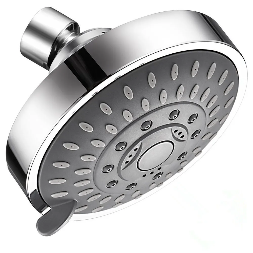 

1PC Pressurized Nozzle Shower Head 5-setting Bathroom Accessories High Pressure Water Saving Rainfall Chrome Shower Head #5