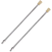 

Pressure Washer Extension Rod, 17-Inch Stainless Steel 1/4 Inch Quick-Connect Electric Washer Nozzle, 2 Pieces