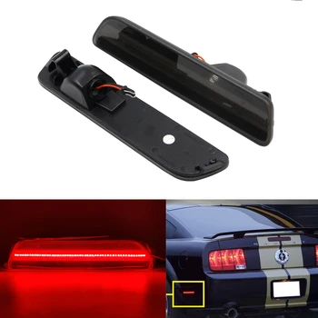

Smoked For Mustang LED Rear Side Marker Lamps with 96-SMD-4014 LED Lights For Ford Mustang 2005-2009 white Red 12V