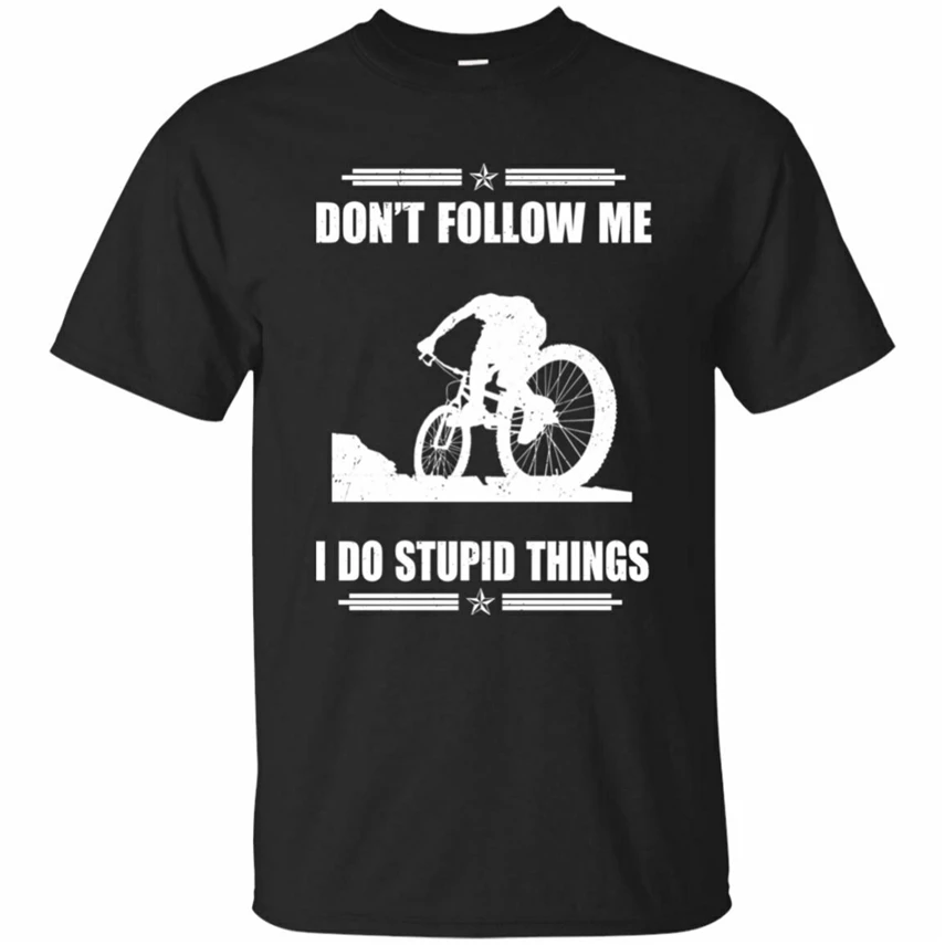 Мужская футболка с длинным рукавом черная надписью Dont Follow Me I Do Stupid Things M-3Xl | одежда