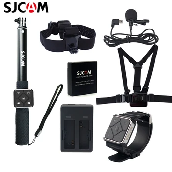 

Original SJCAM SJ6 Camera Accessories One Battery +Dual Charger +Remote Monopod+Remote Watch+Head Strap+Chest Strap+Microphone
