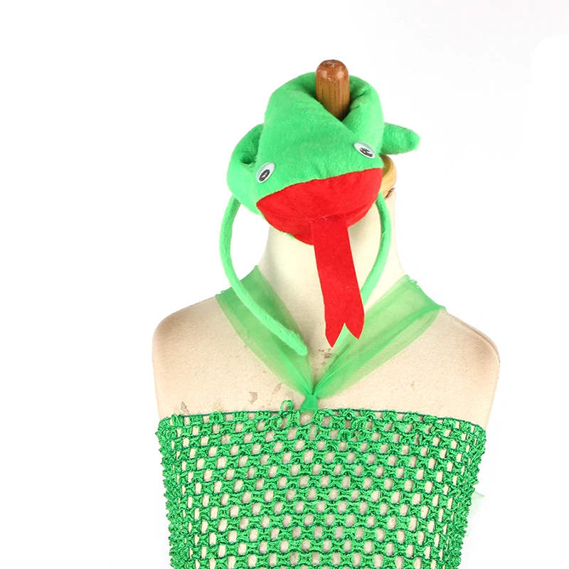 Green Snake Girls Tutu Dress with Headband Cute Wild Reptile Pageant Gown Halloween Costume Kids Baby Cosplay Dress Up Clothes (10)