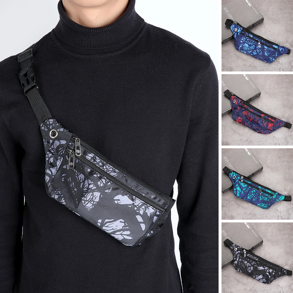 Camuflaje deporte cintura viajes bolsa de los muchachos de las muchachas niños de la riñonera cinturón Vacaciones de senderismo bolsa señoras Casual impermeable pecho paquete