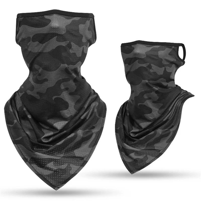 Hot new Triangle Scarf Tube Camo Hanging Ear Scarves Face Covers Mask Military  Bandana Windproof Neck Gaiter Headband Men Women mens designer scarf Scarves