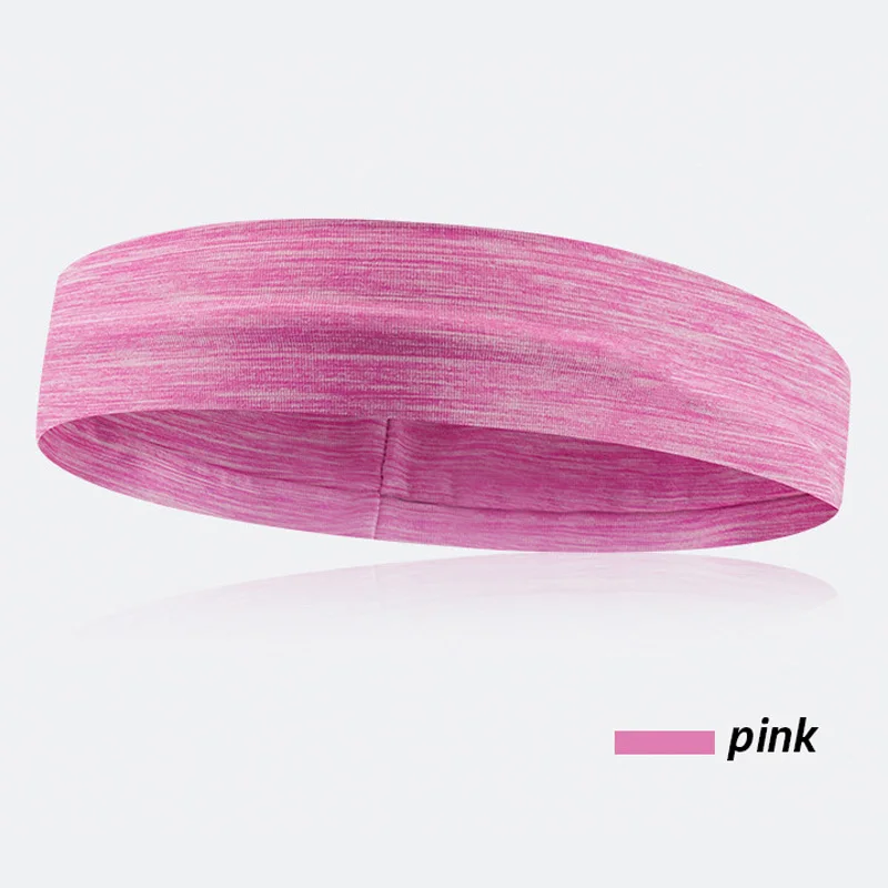 pink Унисекс эластичная лайкра баскетбольная повязка на голову для вело тренировок Спортивная впитывающая Анти Пот повязка для головы полоса Йога Бег Фитнес повязка на голову - Цвет: pink
