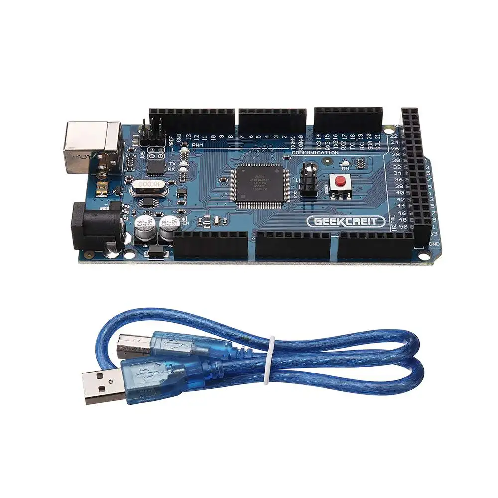 LOERY 1 шт. MEGA 2560 R3 ATmega2560 MEGA2560 макетная плата с usb-кабелем для Arduino