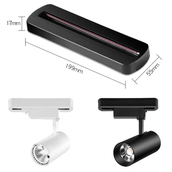 

0.5M 20cm 2 Wire System with connectors Universal Rails Track Lighting Fixtures LED Track 1m Track Light Fitting Aluminum
