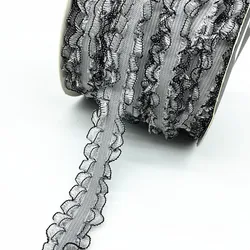 2 Yards Elastic Hair Band Lace Trim Ribbon for Handmade DIY Projects (08)