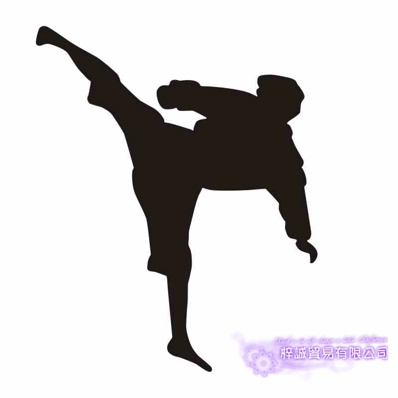 DCTAL Boxing Club Taekwondo Karate Sticker Kick Play Car Decal Free Combat Posters Vinyl Striker Wall Decals Decor