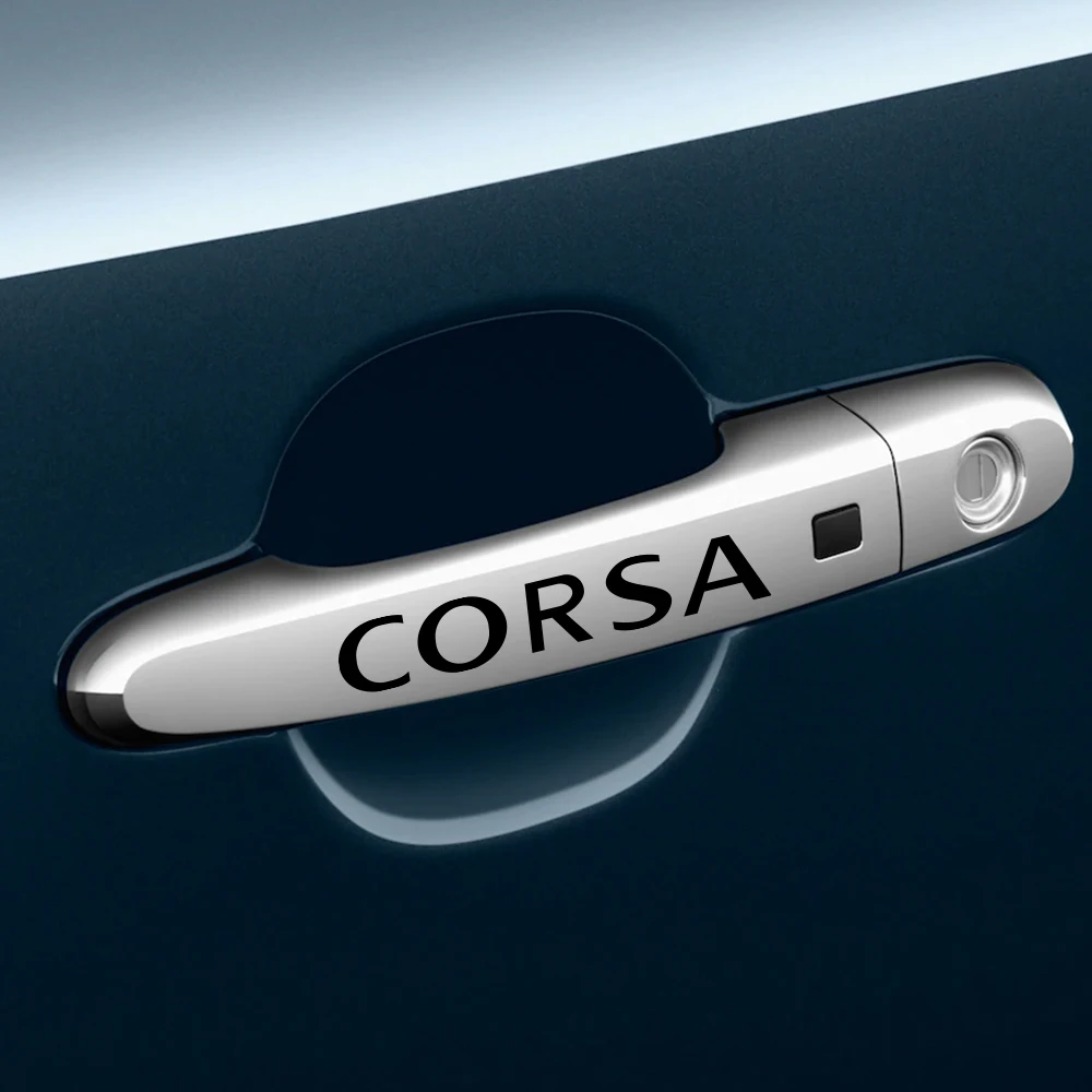 4 шт. светоотражающие виниловые наклейки на дверные ручки Opel OPC Astra J H G K Insignia Corsa D B E