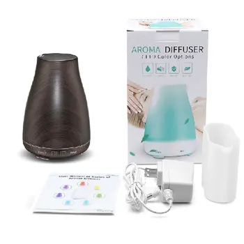 

Wooden Pattern Portable Size Home Office Aroma Essential Oil Diffuser Ultrasonic USB Rechargeable Mist Humidifier