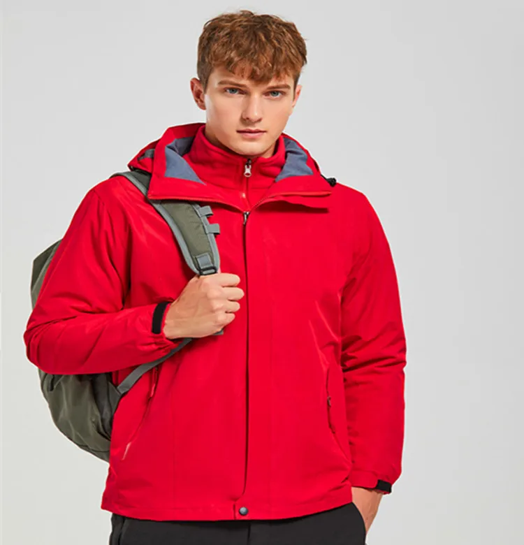 

Place of Origin Supply of Goods New Style Three-in-One-Piece Raincoat Jacket Windproof Waterproof Outdoor Mountaineering Clothin