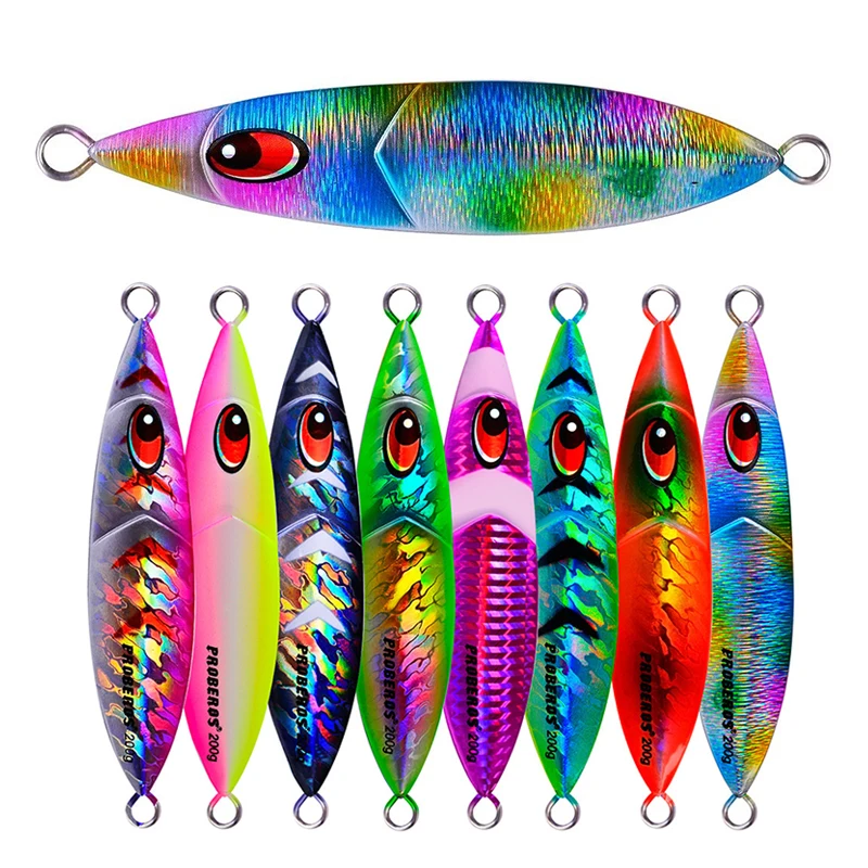 

Metal Jig Jigging Spoon Lure Shore Casting Slow Sinking Hard Lead Fish Sea Bass Fishing Lures Artificial Fake Bait Tackle Pesca