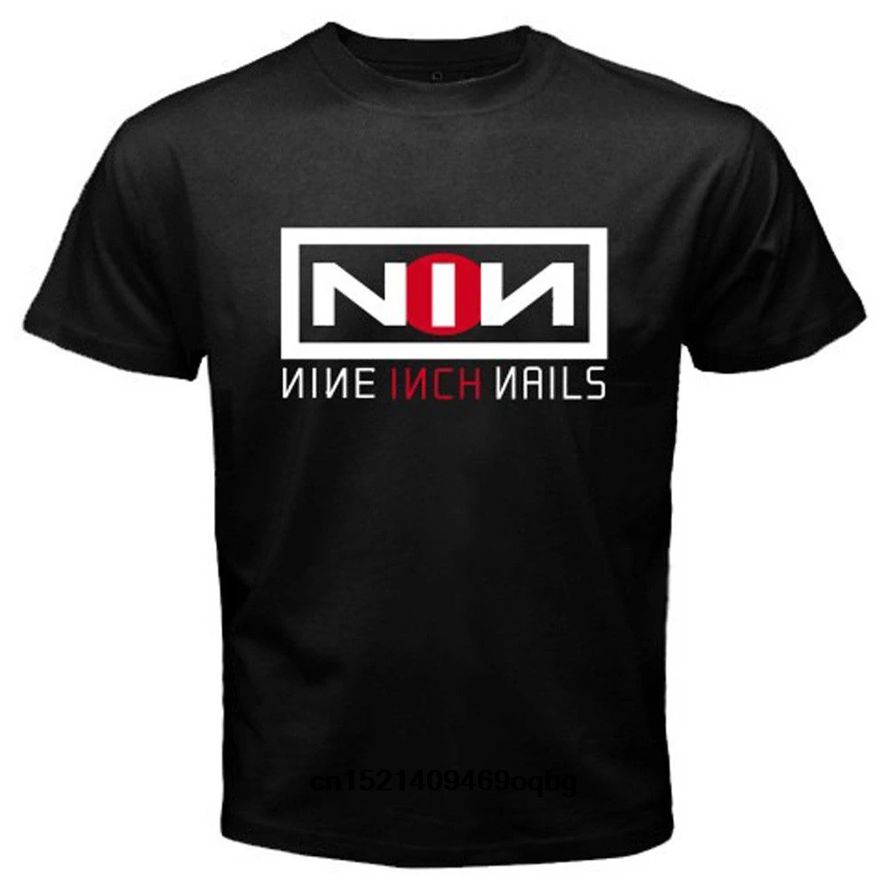 100% хлопковая футболка с короткими рукавами и круглым вырезом Новинка Nin * Nine Inch Nails