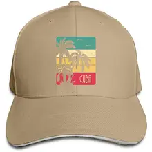 Мужская и женская Cuba винтажная бейсболка с закатом