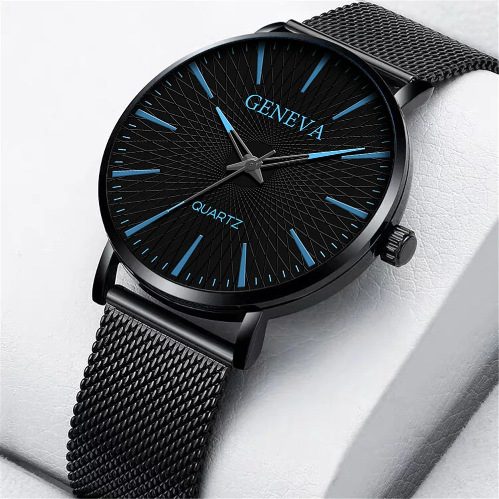 

New Top Men Luxury Brand Watches Ultra-thin Mesh Steel Quartz Watch Men Military Sports Casual Watch For Men Relogio Masculino