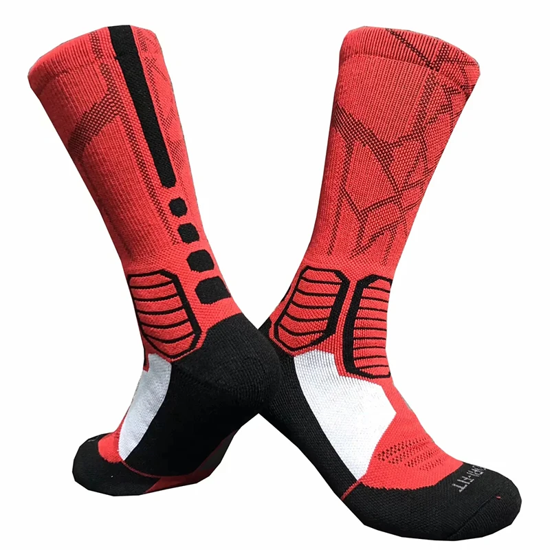 Thicksoled Elite Basketball Socks Men's Hightube Adult Professional