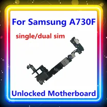 Для samsung Galaxy A7 A8 A730F материнская плата разблокированная логическая плата A730F карта/плата ОС Android с чипами одна/две sim