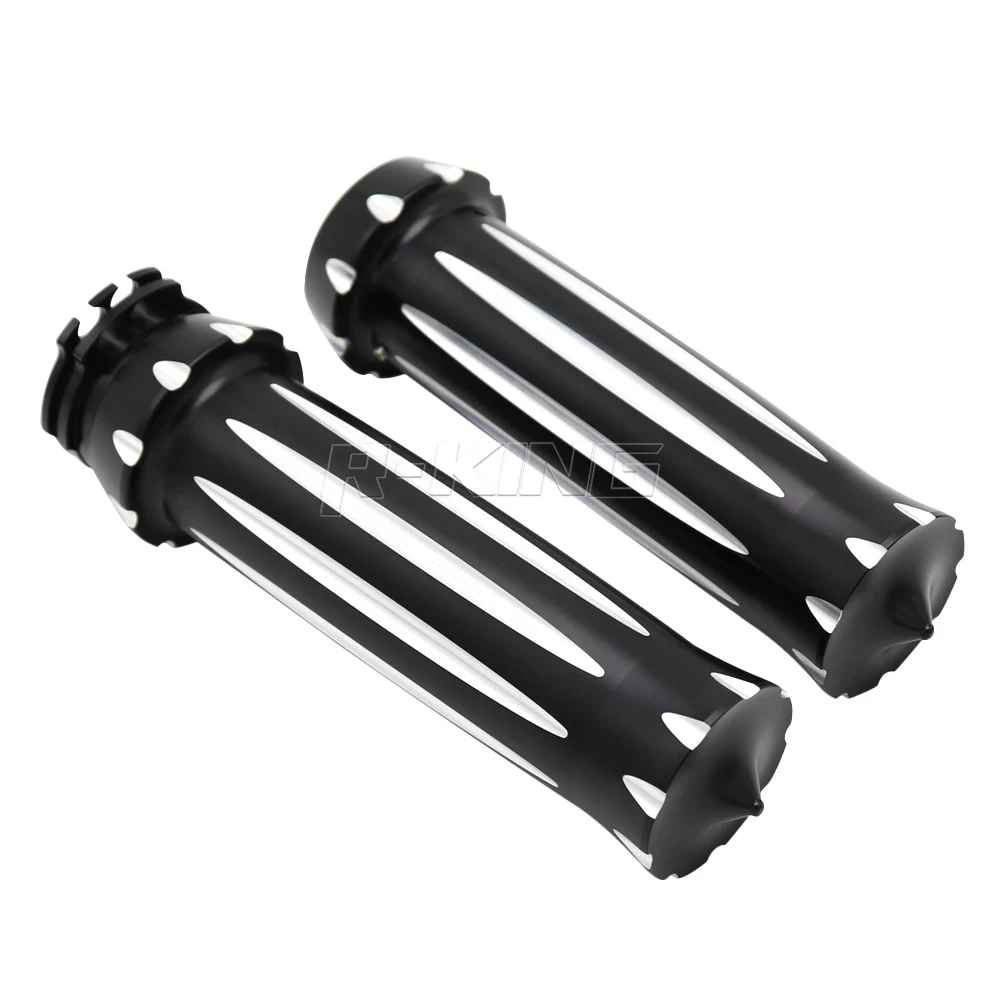 1 ''25 мм CNC кромка вырезанный Руль рукоятки для Harley XL 883 XL1200 X48 Dyna Fatboy V-Rod Electra Glide Super Glide Wide Glide