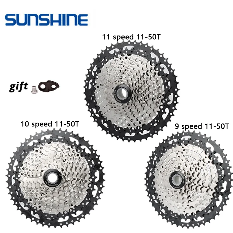 

SUNSHINE 8/9/10/11/12S Speed Freewheel 32/36/40/42/46/50T MTB Cassette freewheel width ratio mountain bike bicycle flywheel