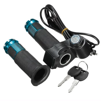 

Electric Scooter Bike Throttle 24V 36V 48V Grip Handlebar LED Digital Meter EBike Throttle Grip With LCD Display Switch