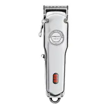 Полностью Металлическая профессиональная машинка для стрижки волос, электрический триммер для волос, Беспроводная Машинка для стрижки волос, беспроводной ЖК-салонный инструмент