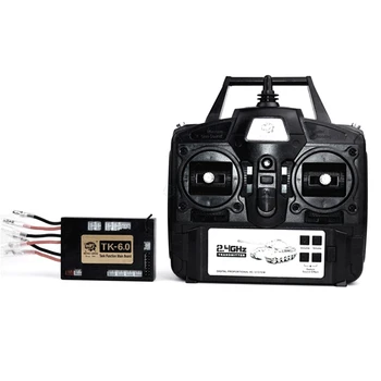 

1/16 RC Car Remote Control 6.0 Function Mainboard + 2.4G Transmitter Remote Control System Set for Heng Long RC Tank Model RM79