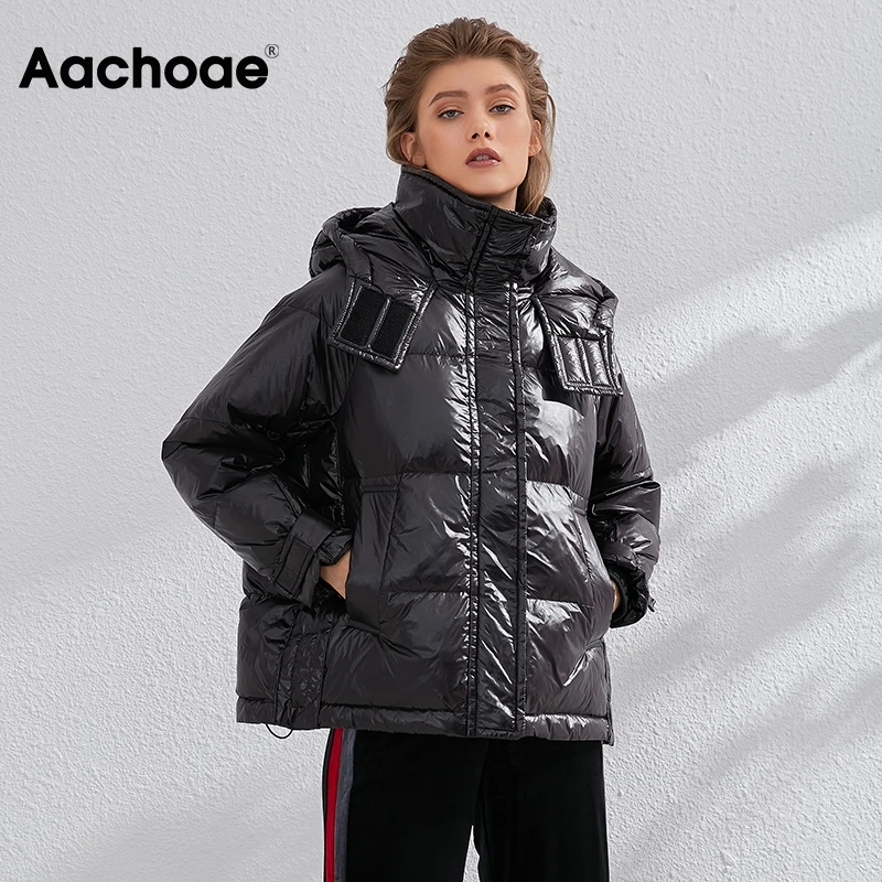 Aachoae Winter Ultra Light Duck Down Coat Women