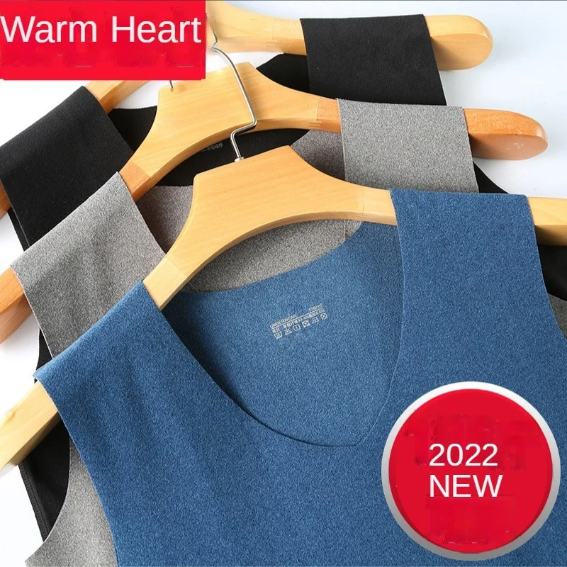 Новинка 2022, термобелье, мужское термобелье, топы, мужская рубашка на осень и зиму, теплая безрукавка, размер L-XXXXL, горячая Распродажа