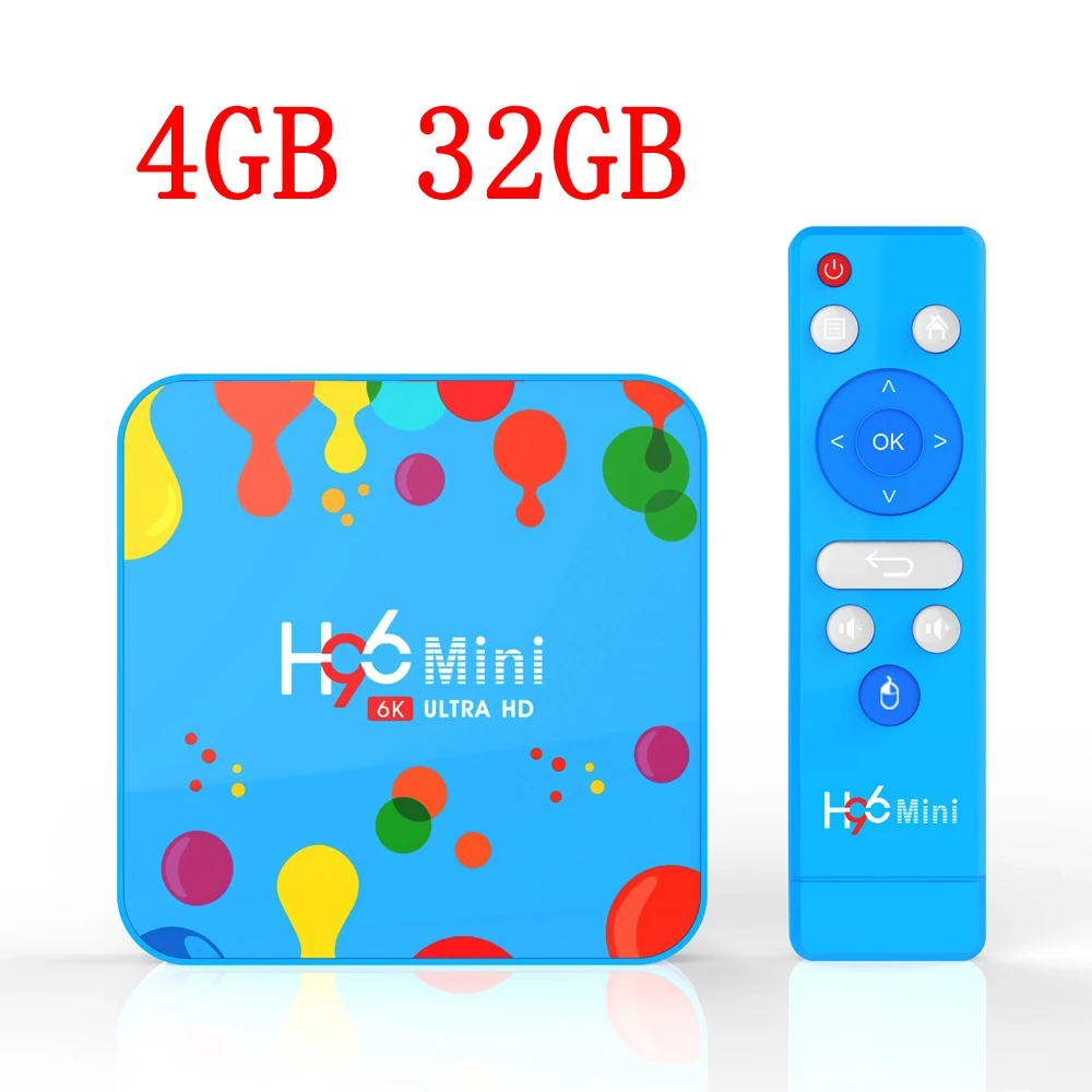 32GB standard ТВ-бокс H96 MINI Android 9,0 4 Гб ОЗУ 128 ГБ 5,8 Wifi Allwinner H6 четырехъядерный USB 3,0 6K проигрыватель google Youtube Tanix телеприставка - Цвет: 32GB standard