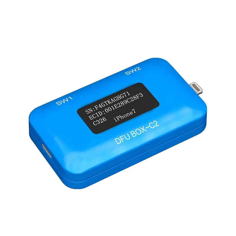 JC DFU BOX C2 восстановление перезагрузки для iPhone материнская плата один ключ DFU IOS USB Отображение напряжения тока SN ECID информация о модели чтение