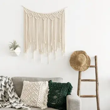 

Woven Economic Beautiful Comfortable Tapestry Blanket Decor Wall Hanging Bohemian Craft Home Tassel Gift Banner Handmade