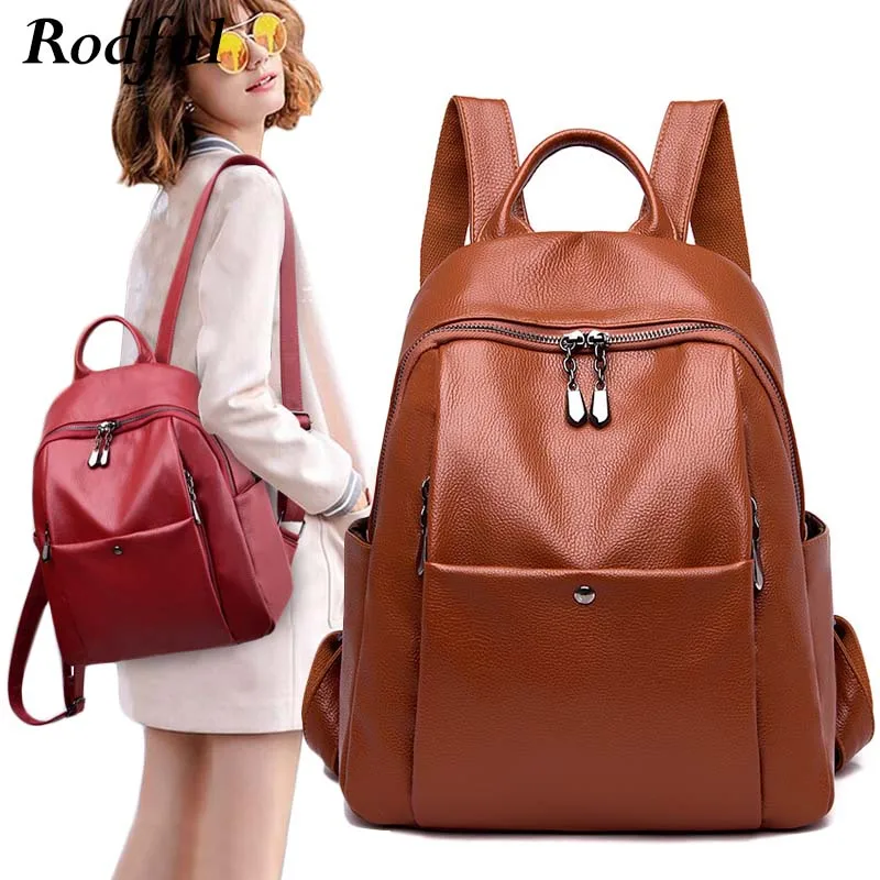 womens leather backpacks on sale