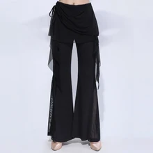 Брюки для латинских танцев, женские брюки, ча-Самба, Танго, Румба, сальса, Одежда для танцев, для взрослых, Фламенго, Бальные тренировочные костюмы, DNV12245