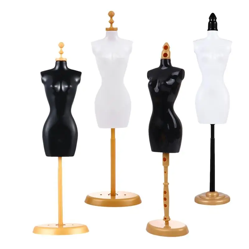 2 PC Doll Dress Form Doll Model Stands Clothing Mannequin Stand Display Racks 