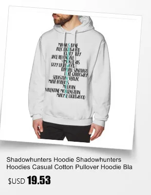 Толстовка shadowhunter, толстовки shadowhunter, теплый пуловер с длинным рукавом, худи более размера, для улицы, фиолетовые, популярные, хлопковые мужские толстовки