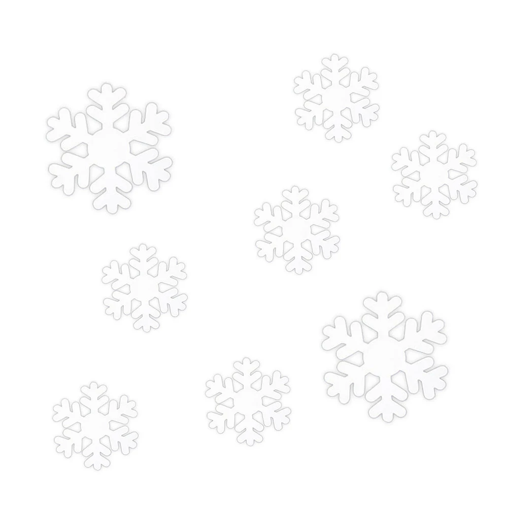 12 шт./упак. 3D новогоднее оконное настенные наклейки снежинки ПВХ поддельные наклейки на стену для вечерние Xmas год украшения