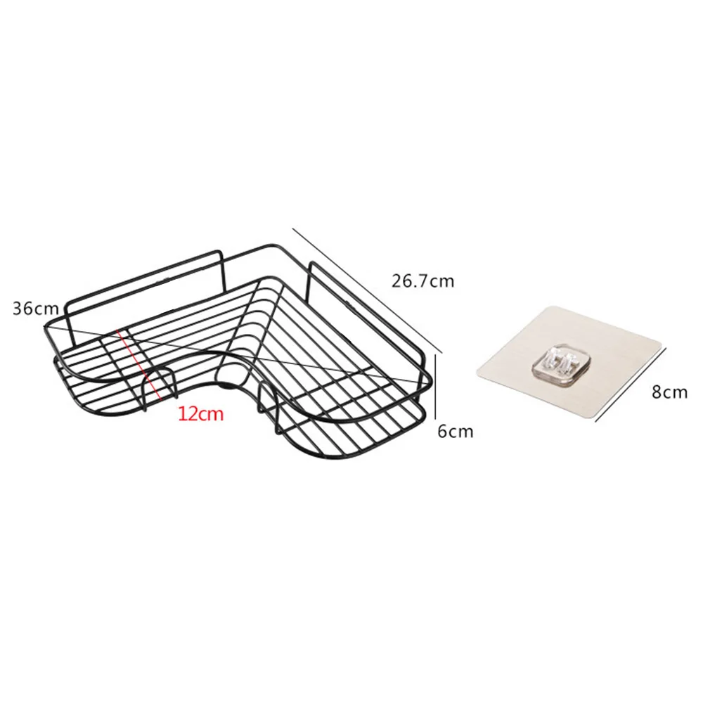 Металлическая подставка железная угловая полка для хранения Настенный сушилка органайзер для душа подвесные корзины для дома, ванны, кухни гаджеты