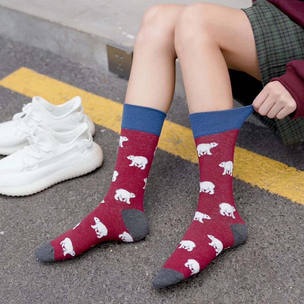 Harajuku Clown Chicken Skateboard Socks Happy Cotton Men Women Socks Funny Socks Fashion Hip Hop Men Trend Socks