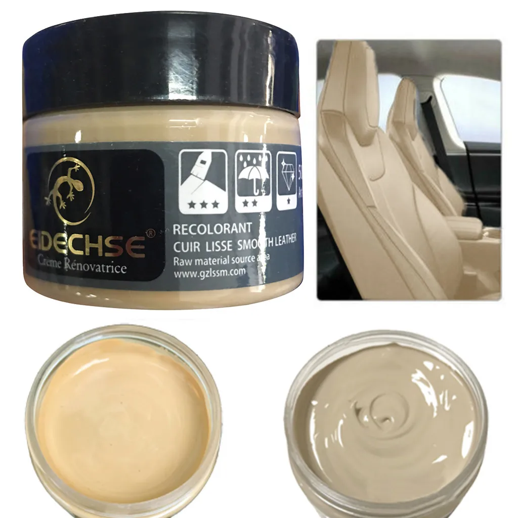 #30 Crema de reparación de cuero compuesto de relleno para la restauración de cuero grietas quemaduras agujero hogar Herramientas de limpieza prácticas