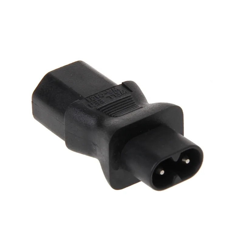 IEC 320 C8 male to C13 3Pin female адаптер питания c8 Female 2Pin Male|adapter power|adapter |